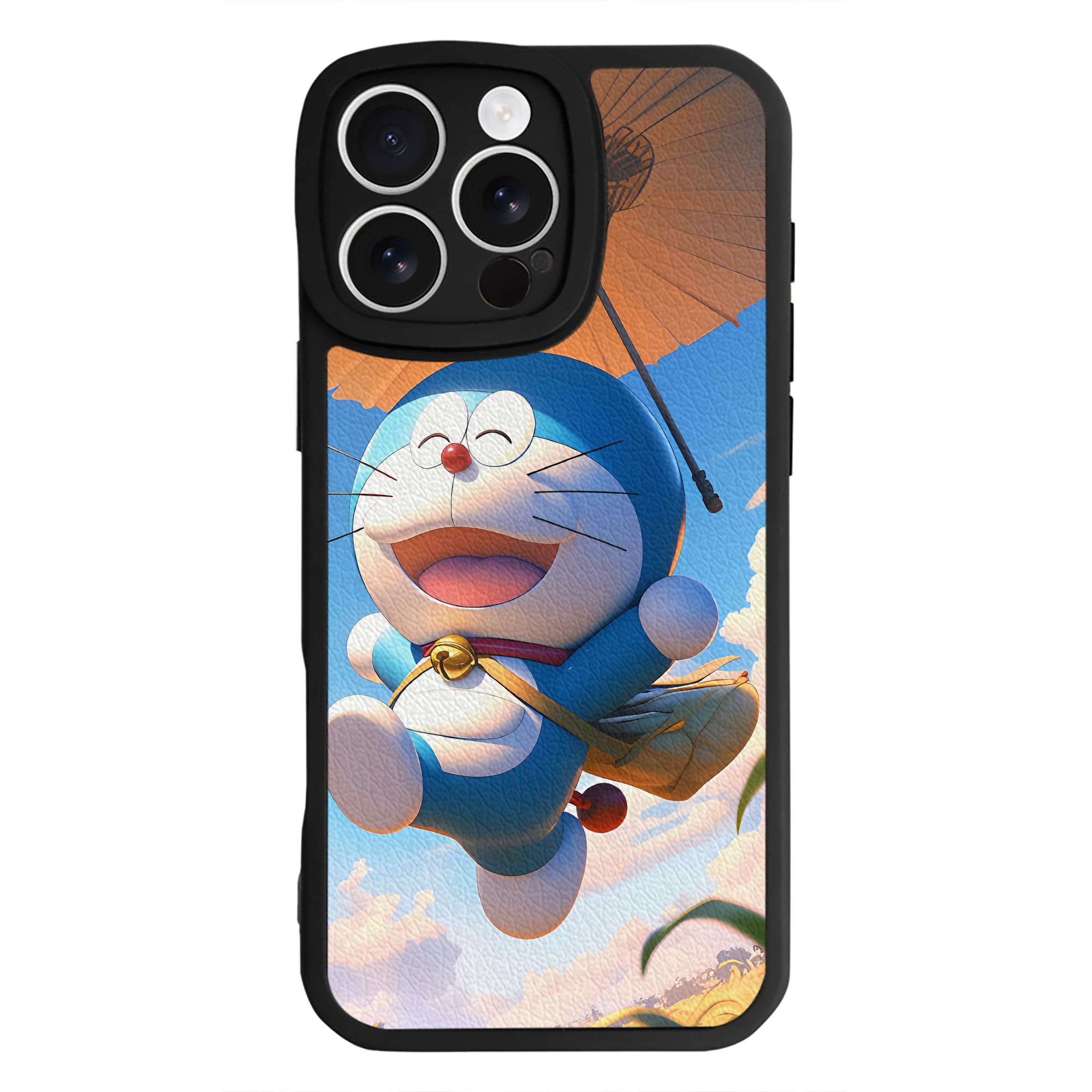 （画像用） ドラえもん Doraemon 【iPhone 16シリーズ対応】シリコンスマホケース（レザー調） 材質：シリコン